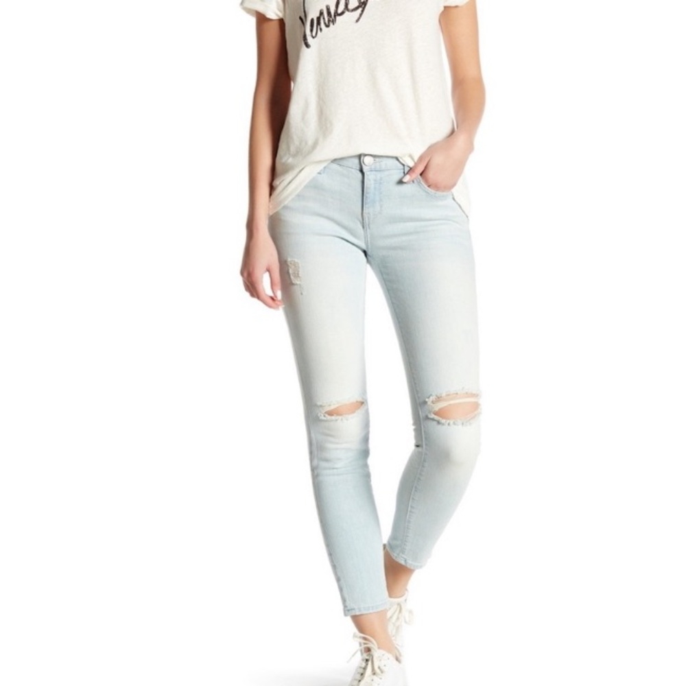 Current Elliott The Stiletto Sundrenched Destroy Skinny Jeans Size 26